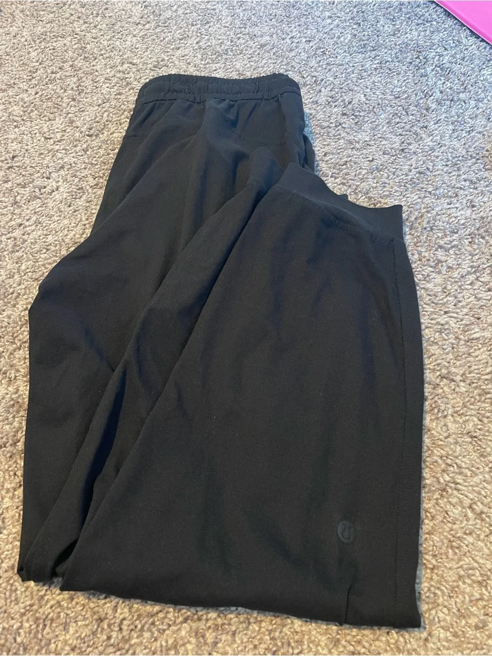 Lululemon Soft Jersey Classic Fit Mid Rise Joggers Black Size 4 Womens Lounge